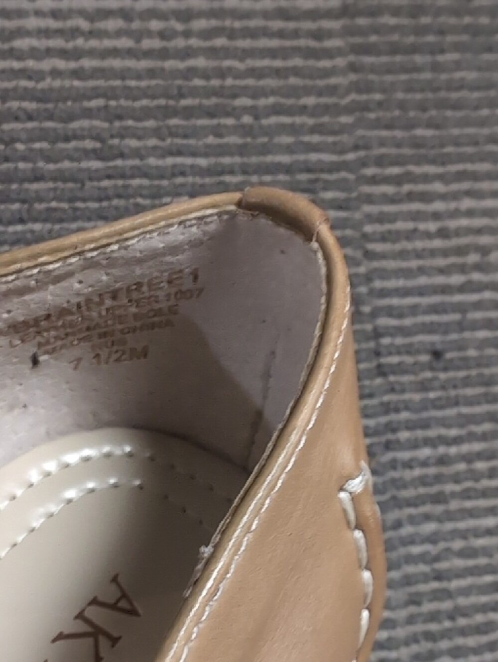 Anne Klein Tan Leather Loafers - Picture 4 of 4
